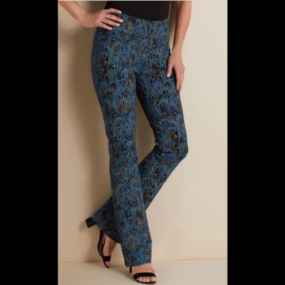 Soft Surroundings Marbled Print Pants - Picture 2 of 12